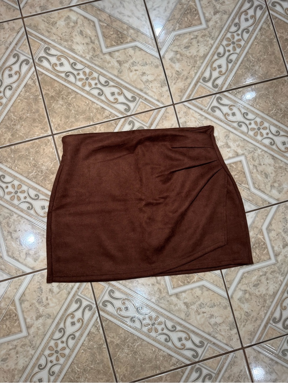 Classic Brown Women's Mini Skirt